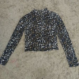Leopard crop top
